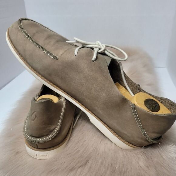 Olukai Hookai Brown Leather Men's 10.5 M - Picture 6 of 8